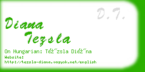diana tezsla business card